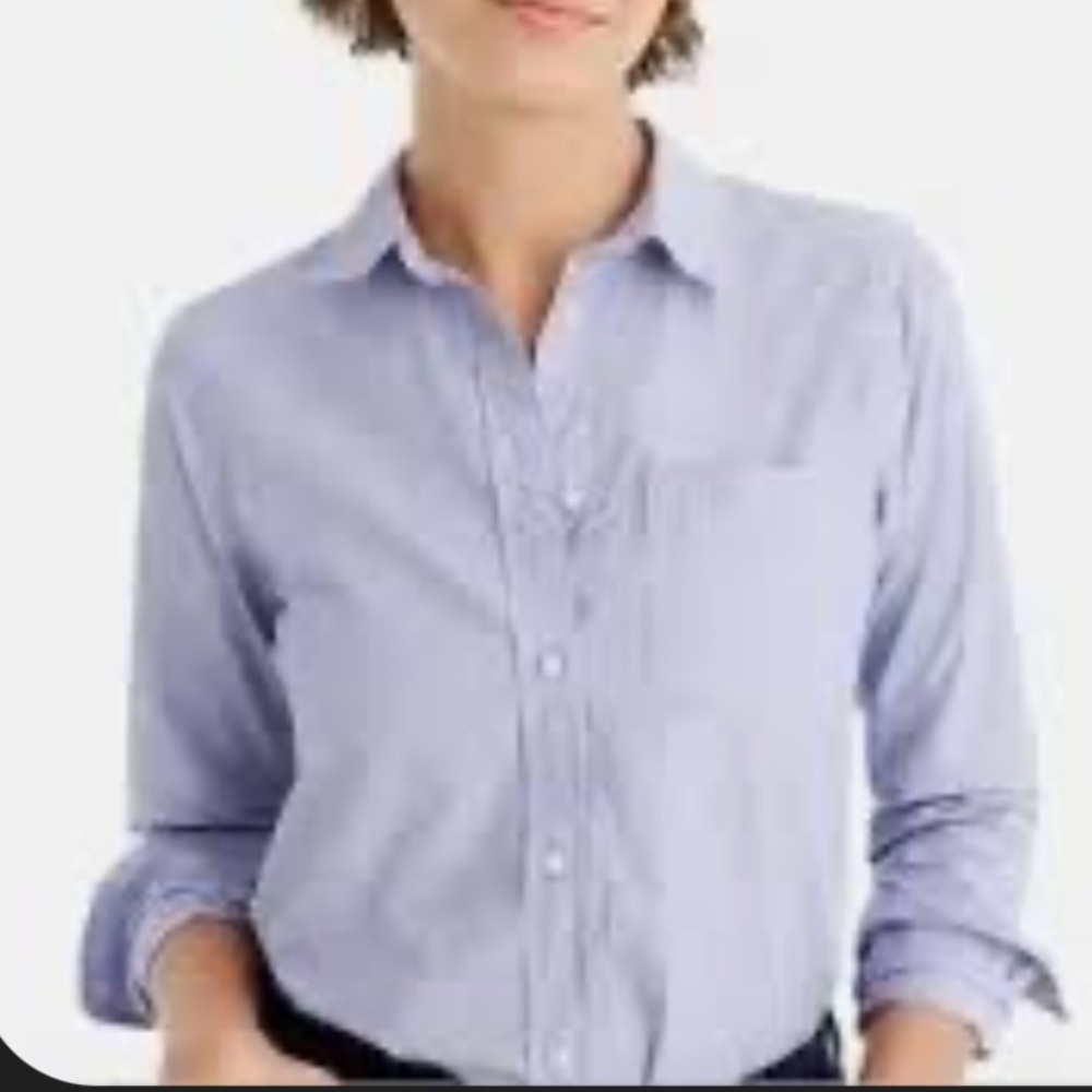 J CREW BLUE BLOUSE- size XS